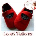 Red Baby Mary Jane Shoes Sewing Pattern And..