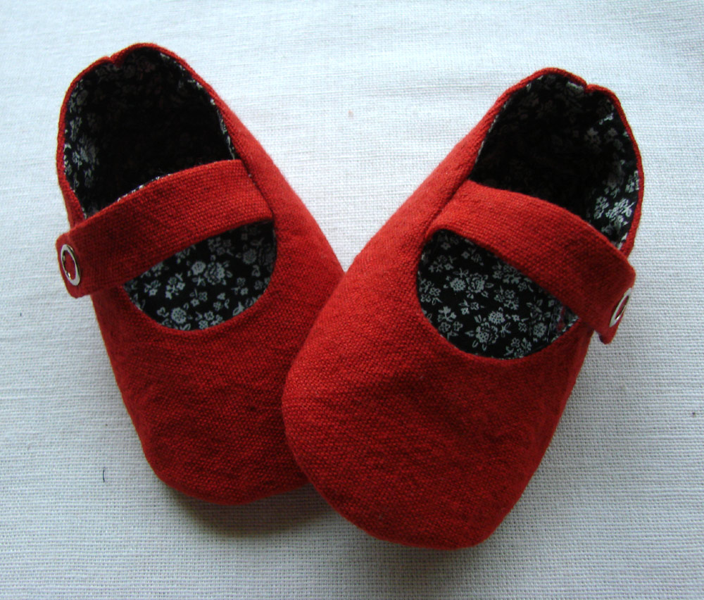 Red Baby Mary Jane Shoes Sewing Pattern And Tutorial on Luulla